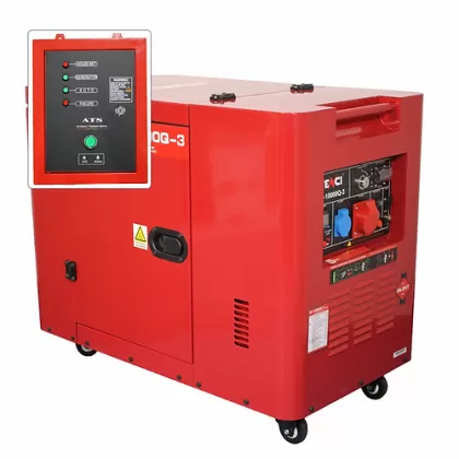 Generátor SC10000Q-3, Teljesítmény max. 8kW, 400V, ATS AVR, dízel