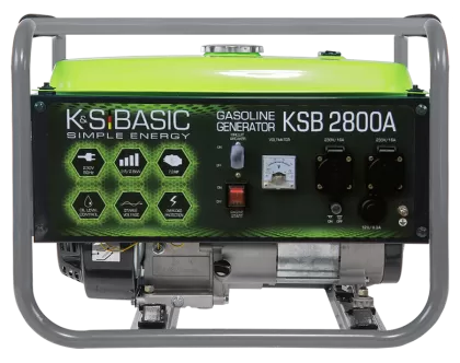 Generatore a benzina, Konner & Sohnen Basic KSB 2800A, 2,8 kW, Capacità serbatoio 12 l, Modello motore KSB 220 Benzina a quattro tempi