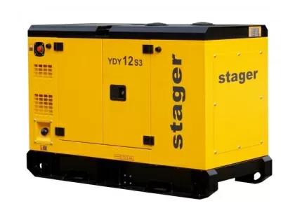 Stager YDY12S3, Generatore diesel trifase insonorizzato ,10 kW, 16A, 1500rpm, Capacità serbatoio 72 l