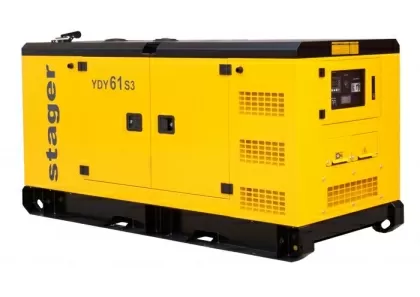 Stager YDY61S3 Dreiphasiger Diesel-Schallschutzgenerator 49 kW, 79 A, 1500 U/min