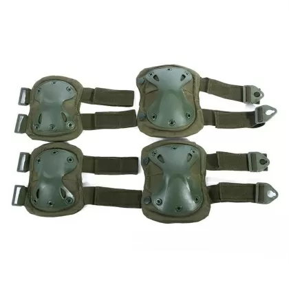 Conjunto de protecciones PAD Kaki Codo-Rodilla