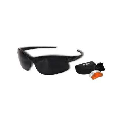 Kit de lentes Sharp Edge Thin Temple 2: marco negro mate suave al tacto / transparente VS, G-15 VS / SSE2K-2TT