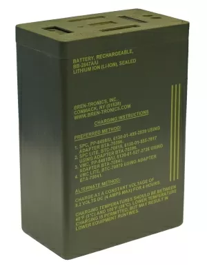 Rechargeable Lithium-Ion Battery BB-2847A/U, 8.3 AH for AN/PRM-34 (Radio Set), AN/PRS-7 (Mine Detector) and AN/PAS-13 (Thermal Weapon Sight)