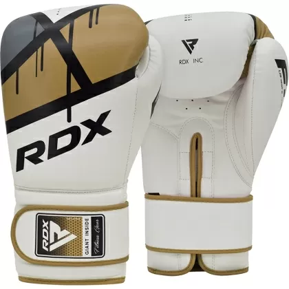 RDX F7 Ego 14oz Gants de Boxe X en Cuir Doré