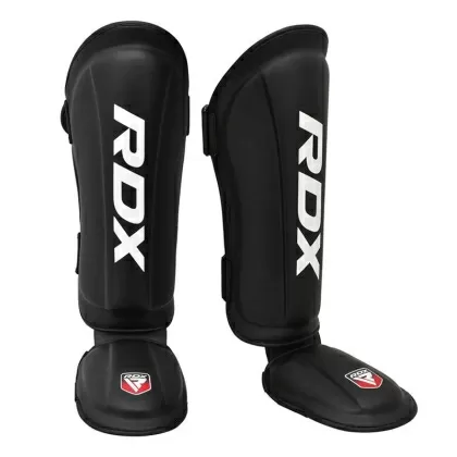 RDX T1 kis fekete bőr X lábszárvédő