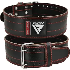 RDX D1 Powerlifting Deri Spor Salonu Kemeri -Kırmızı-M