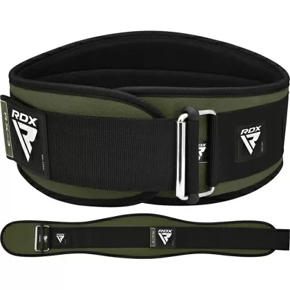RDX X3 Army Green Weight Lifting Neoprene חגורת כושר קטנה