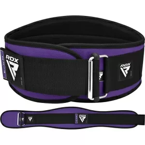 Ζώνη γυμναστικής RDX X3 Purple Weight Lifting Neoprene Extra Small