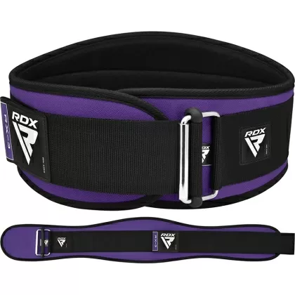 Ζώνη γυμναστικής RDX X3 Purple Weight Lifting Neoprene Extra Small