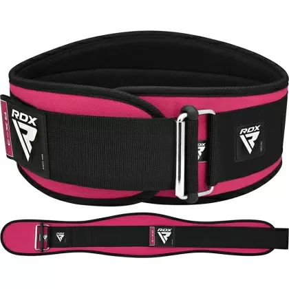 RDX X3 Pembe Ağırlık Kaldırma Neopren Spor Salonu Kemeri Orta