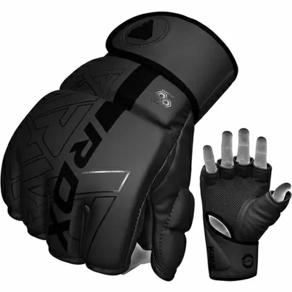 RDX F6 KARA MMA Training Grappling-Handschuhe, Schwarz, Größe L