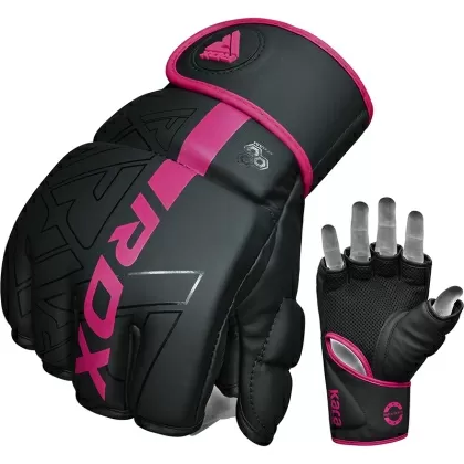 RDX F6 KARA ММА Грэпплинг Перчатки-Розовый-М