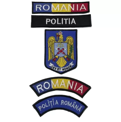 BESTICKTES POLIZEI-ABZEICHEN/SET