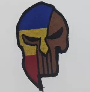HÍMZETT JELVÉNY SPARTAN SKULL JUSTICE BUNISHER