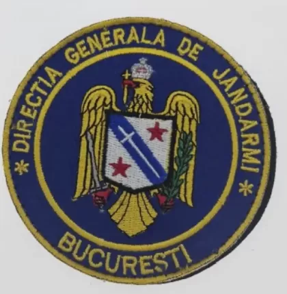 ECUSON ROTUND DGJMB DIRECTIA GENERALA DE JANDARMI BUCURESTI