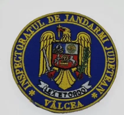 EMBLÈME À ÉCHELLE BRODÉE INSPECTORAT DE GENDARMI COMTÉ DE VALCEA