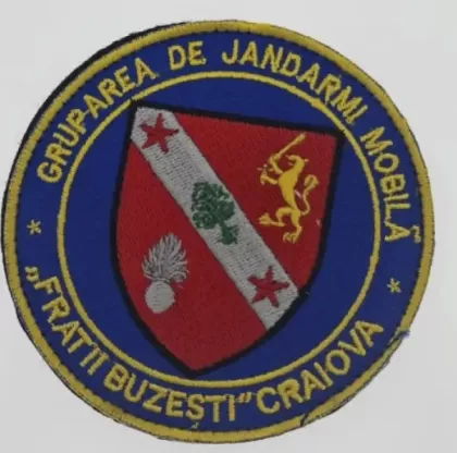 INSIGNE DU GROUPE DE GENDARME MEUBLES DES FRÈRES BUZESTI CRAIOVA