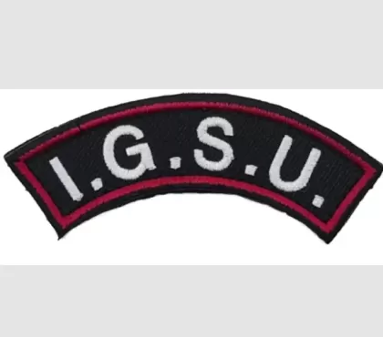 ПІВКРУГЛИЙ ЗНАЧОК ПОЖЕЖНИКІВ IGSU