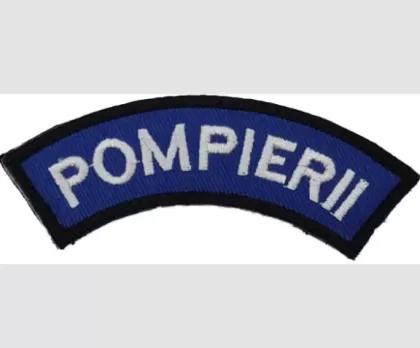 БРОДИРАН ПОЛУКРЪГЛ ПОЖАРНИКАРСКИ ЗНАК