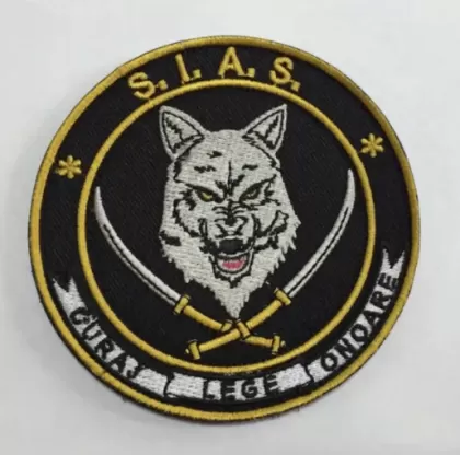 KEREK HÍMZÉS DACIC WOLF SIAS tépőzáras szalag nélkül