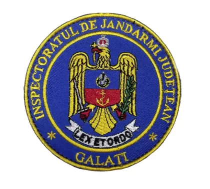INSPECTORIO DE GENDARMI DEL CONDADO DE GALATI BORDADO REDONDO