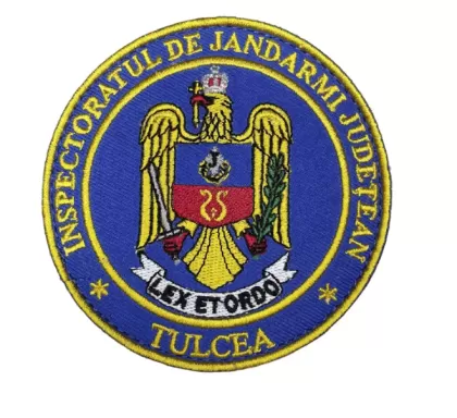 INSPECTORAT DE GENDARMI DU COMTÉ DE TULCEA BRODÉ ROND