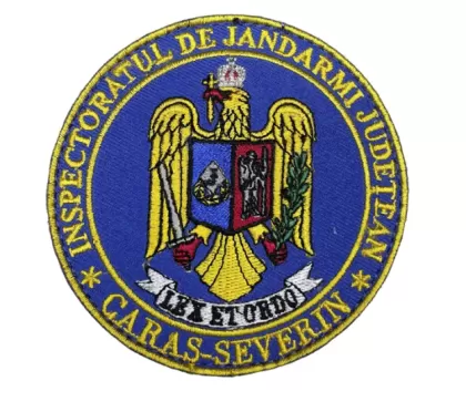 ECUSON ROTUND BRODAT INSPECTORATUL DE JANDARMI JUDETEAN CARAS-SEVERIN