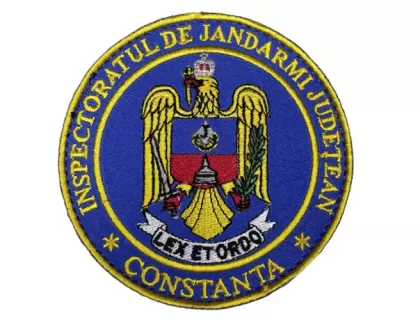 TONDO RICAMATO ISPETTORATO DEL RICAMO DEL GENDARMI DELLA CONTEA DI COSTANZA