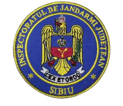 RUNDE BESTICKTE GENDARMI-INSPEKTORAT DES KREIS SIBIU