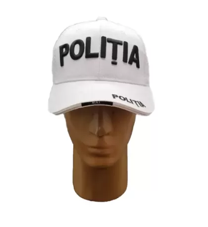 WEISSE POLIZEI-NETZKAPPE S