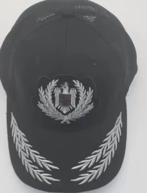 CASQUETTE EN MAILLE NOIRE OFFICIER SUPÉRIEUR DE POLICE MP1