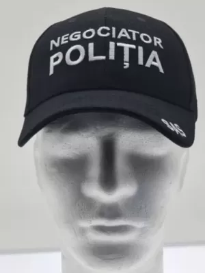 CASQUETTE PLEINE NOIRE NEGOCIATEUR DE POLICE - SAS L