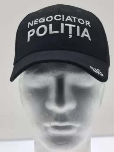 BLACK FULL CAP POLICE DENGOTIATOR - SAS S