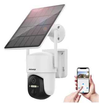 Kamera monitorująca Choetech z ładowaniem solarnym, aplikacją systemu alarmowego, rozdzielczością 3MP 4MP