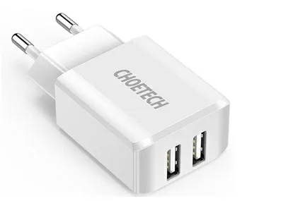 Настінний зарядний пристрій USB 2*5 В/2 А