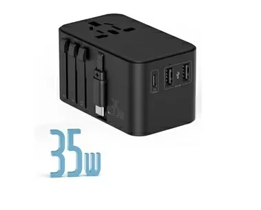 Стенно зарядно за пътуване Choetech 35W с вътрешен кабел