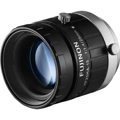 Объектив Fujinon HF25HA-1S 2/3'' 25 мм F1.4 с ручным управлением диафрагмой и креплением C, разрешение 1,5 мегапикселя, защита от вибрации и ударов