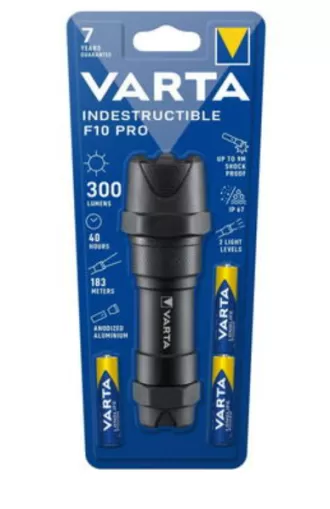 Lanterna LED din aluminiu Varta Indestructible F10 Pro 6 Watt