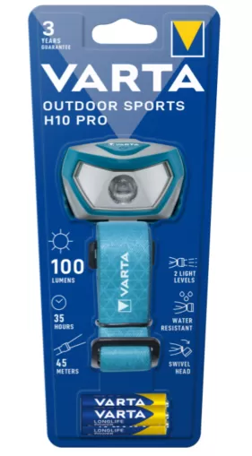 Varta Outdoor Sports H10 Pro LED fejlámpa 16650