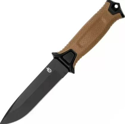 Gerber StrongArm-Messer – Braun, glatte Klinge