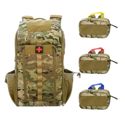 Mochila para botiquín de primeros auxilios - Color camuflaje