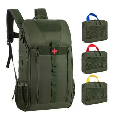 Trousse de premiers secours - Sac à dos - Couleur vert militaire