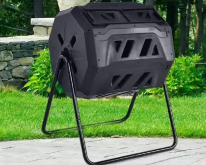 Compostor de grădină, negru