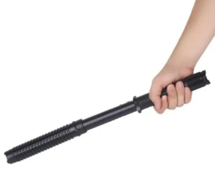 TELESCOPIC STICK WITH FLASHLIGHT AND ELECTROSHOCK