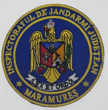 ROUND EMBLEM OF MARAMURES COUNTY GENDARMI INSPECTORATE