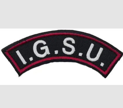 SEMI-ROUND BADGE IGSU FIREFIGHTERS