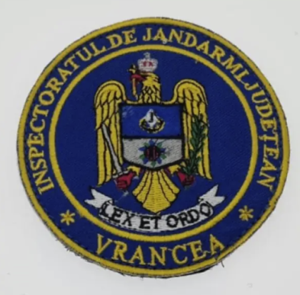 EMBROIDERED SCAI EMBLEM OF THE VRANCEA COUNTY GENDARMI INSPECTORATE