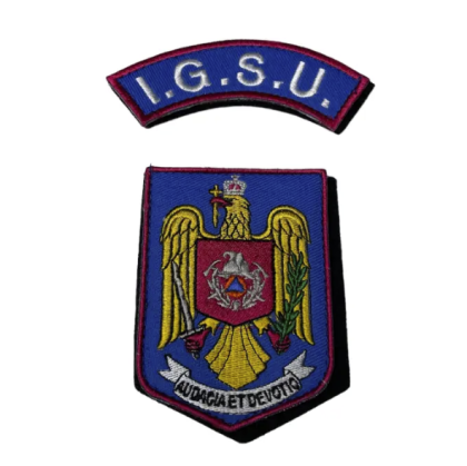 I.G.S.U. ARM FIRE BADGE SET