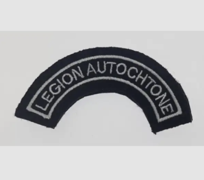 NATIVE LEGION SEMI-ROUND BADGE