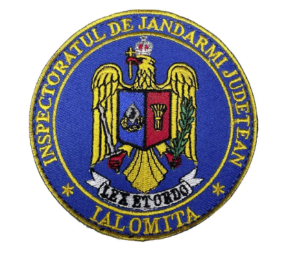 EMBROIDERED ROUND EMBROIDERED IALOMITA COUNTY GENDARMI INSPECTORATE